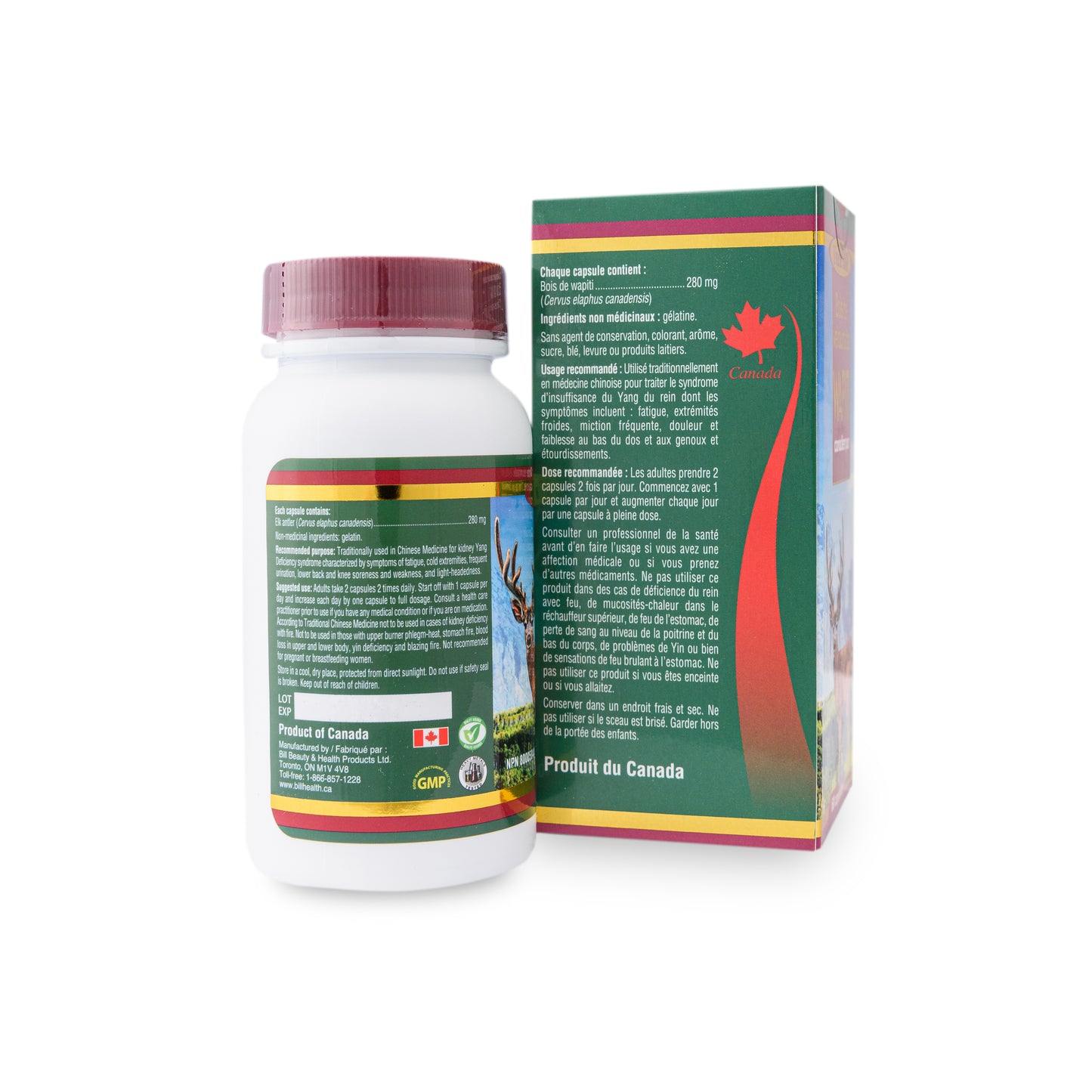 Uncle Bill Pure Canadian Elk Velvet Antler 280 mg