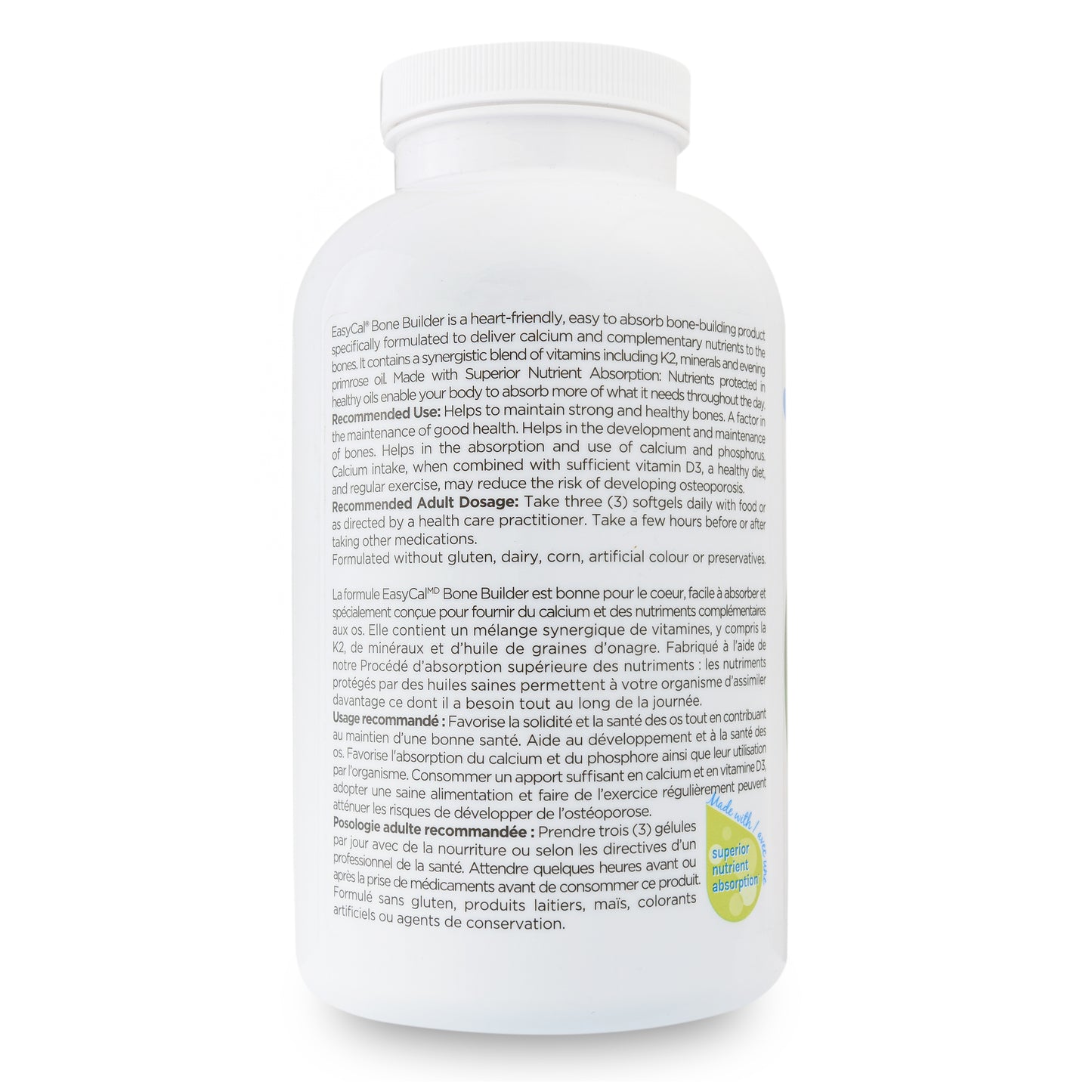 Platinum Naturals EasyCal Bone Builder - 240 soft gels