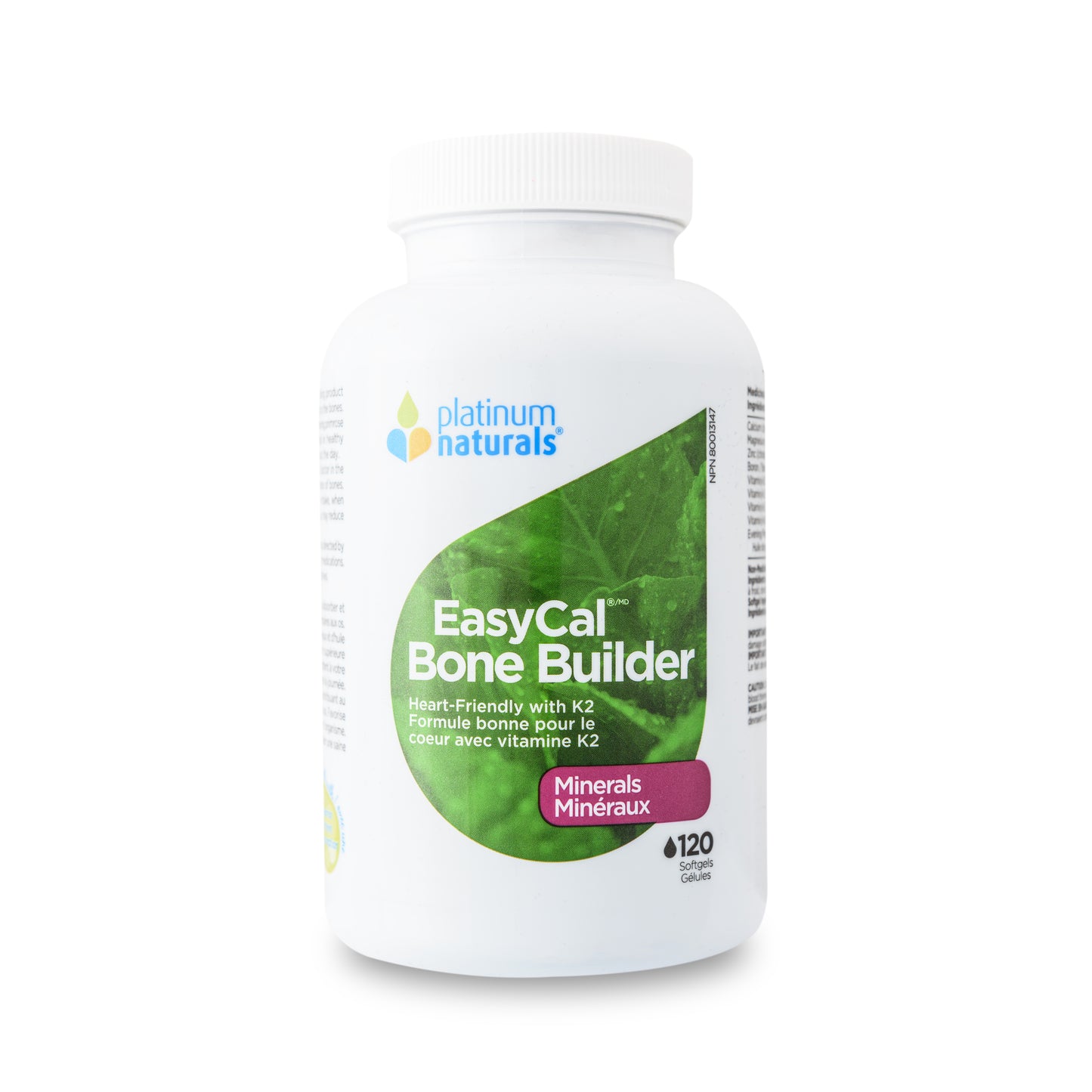 Platinum Naturals EasyCal Bone Builder - 120 Soft Gels